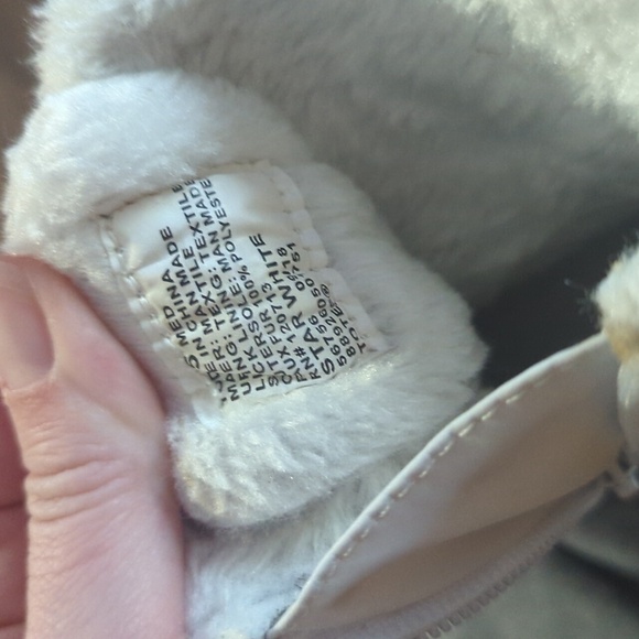 Totes Brand Little Toddler Snow Boots Baby Girls Size 5. White Gray And Pink. - Picture 5 of 5